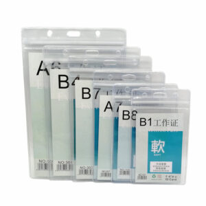Portatarjetas vertical de PVC